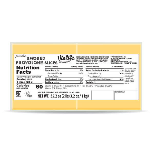 Violife Just Like Smoked Provolone Slices